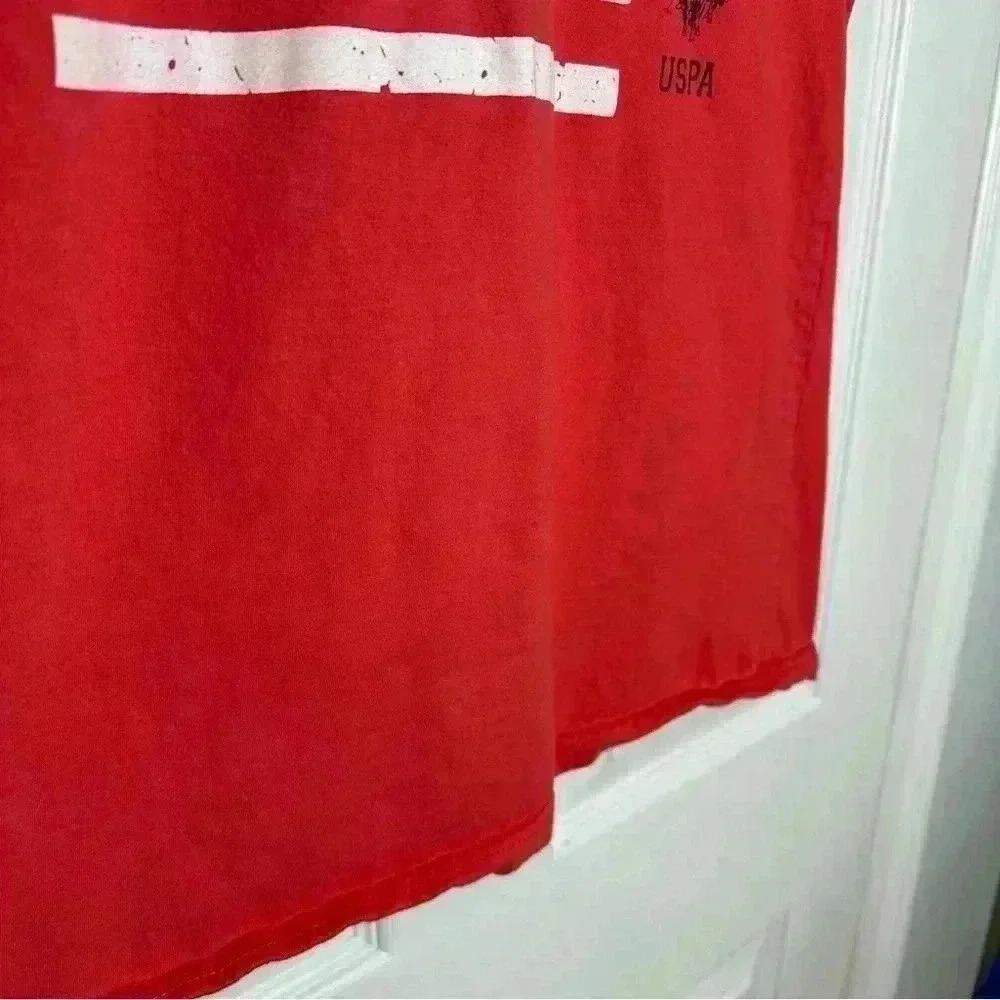 U.S. Polo Assn T-Shirt  Orange/Black/White Size XL - Picture 3 of 16